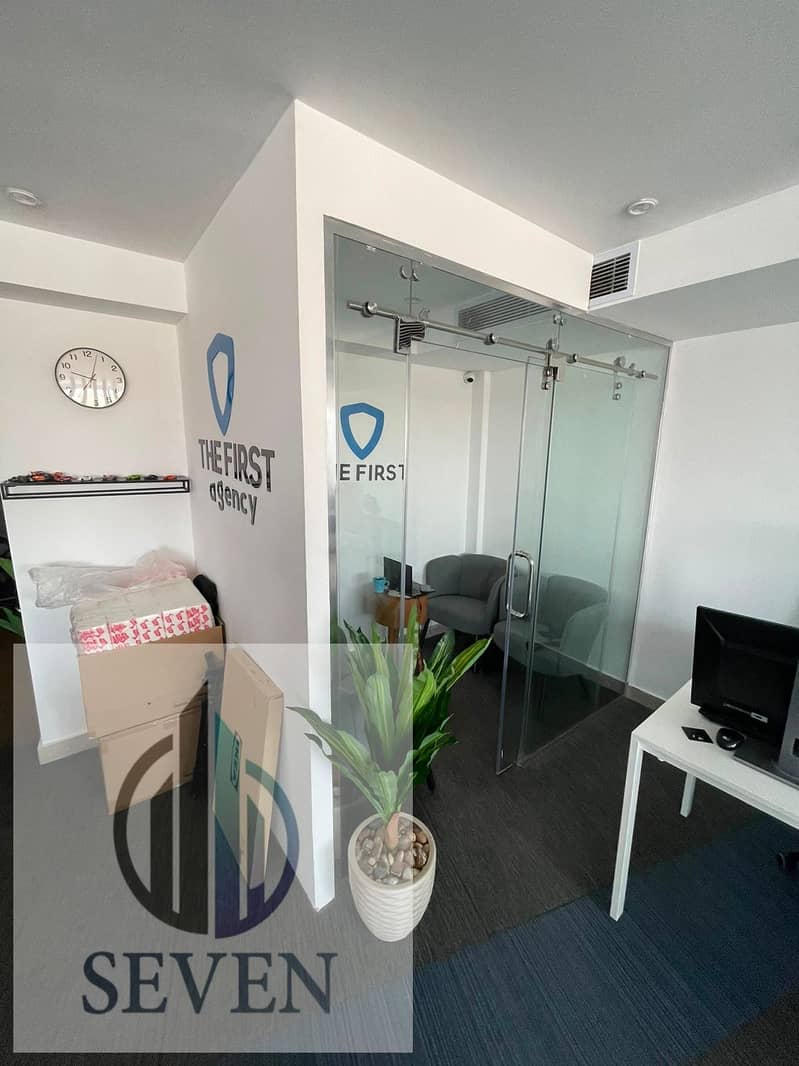 *100 sqm air-conditioned office, licensed in Rehana Plaza, the most upscale administrative building, Zahraa El Maadi for major companies* - Widok 5