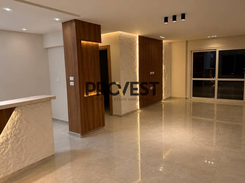 For sale, a stunning apartment in Madinaty, 143 square meters, 3 rooms, 2 bathrooms, first floor, ultra-super-lux finishing. - View 4