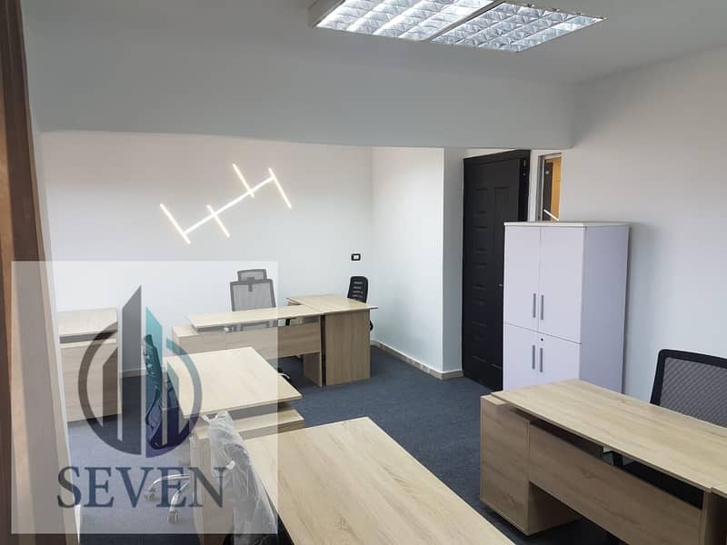 *Furnished modern administrative office for rent, Ultra-modern, 220 sqm, fully licensed, Darna Trees on Maadi Ring Road, just minutes from Fifth Settl – pohled 3