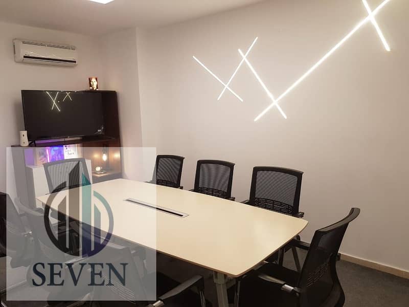 *Furnished modern administrative office for rent, Ultra-modern, 220 sqm, fully licensed, Darna Trees on Maadi Ring Road, just minutes from Fifth Settl – pohled 5