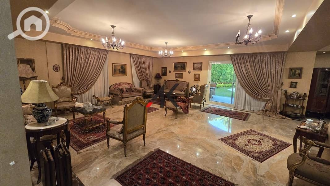 Furnished Twin House Villa L433m. with pool For sale in Les Rois - New Cairo - Ansicht 5