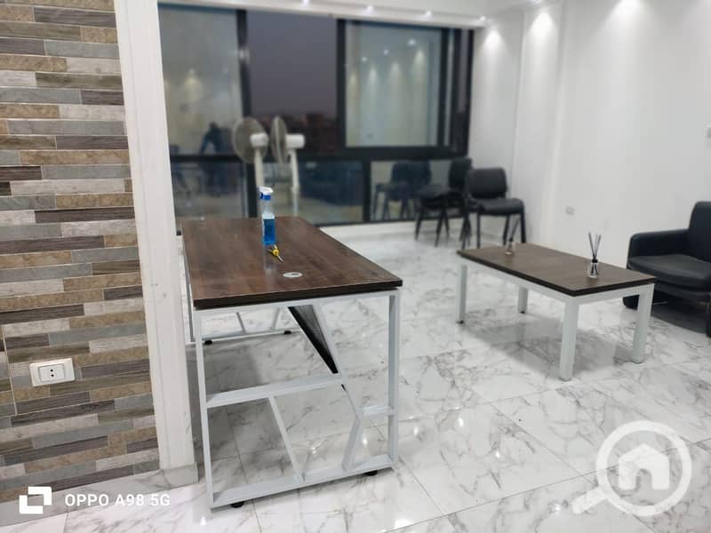 Administrative office for rent, 110 square meters, super deluxe finishing, in Rehana Plaza building, Memaar Al Morshedy, Zahraa Al Maadi - Widok 5