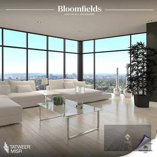 Apartment for sale with the lowest down payment and longest payment period in Bloomfields Surf Sur compound in Madinaty - Widok 3