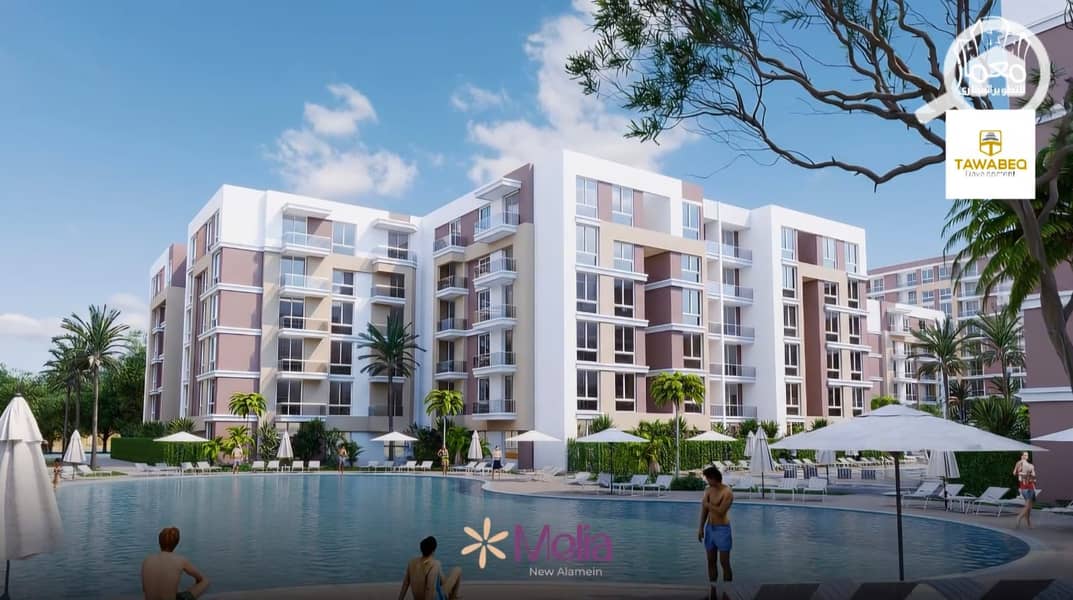 A studio in New Alamein with a special location and a price per meter starting from 50,000. – pohled 3