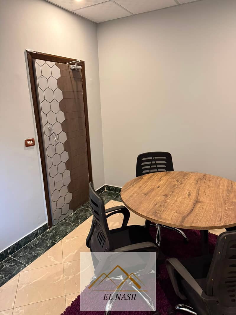 Furnished air-conditioned administrative office for rent in Nasr City on Youssef Abbas near Al-Astad subway station and near Al-Zohour Club. - Widok 3