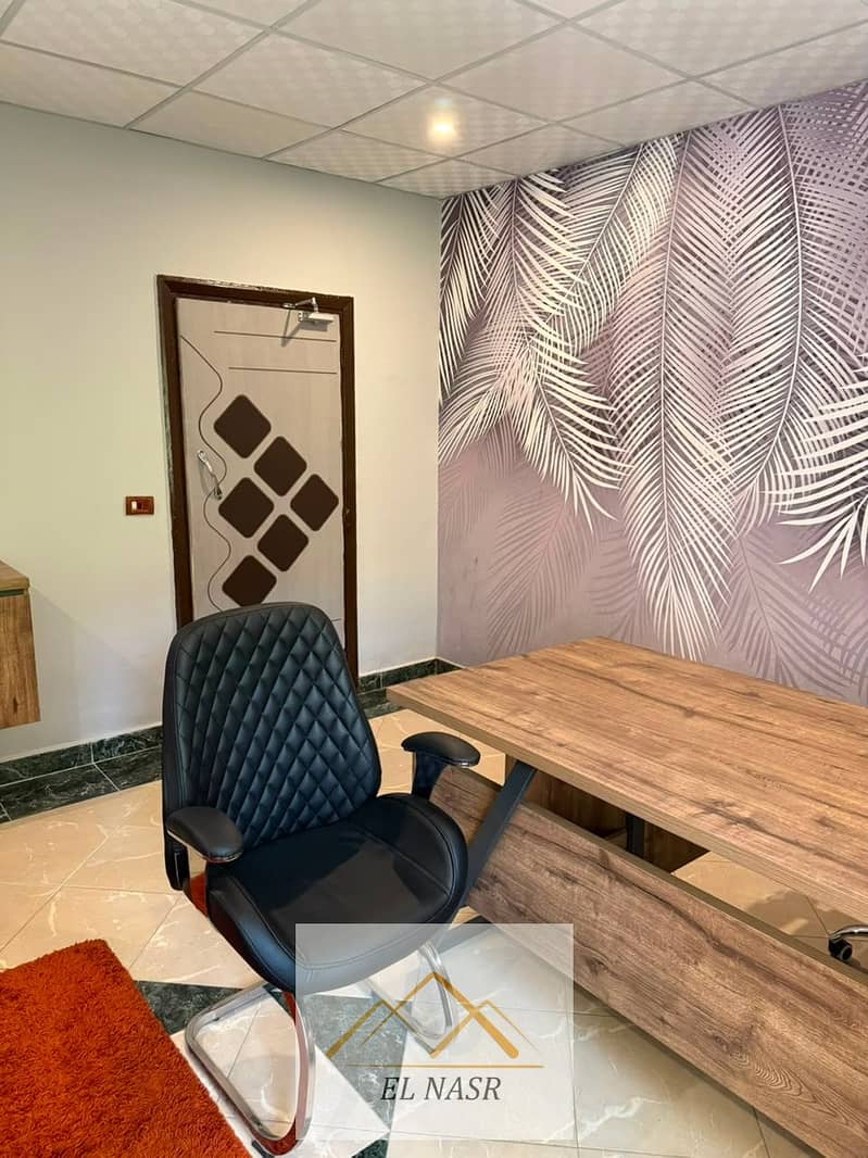 Furnished air-conditioned administrative office for rent in Nasr City on Youssef Abbas near Al-Astad subway station and near Al-Zohour Club. - Widok 5