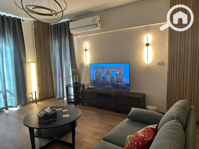 Apartment for rent garden view fully furnished super lux finishing ready to move in typical floor 99m 2 bedrooms in Al Rehab 2 - New Phase 7 – pohled 5