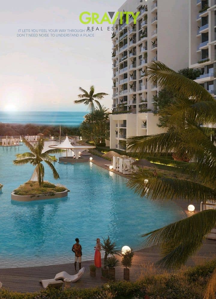Own a 110-meter chalet in New Alamein with installments over 10 years, located within Marina 8 directly on the New Marina lake. - Bilde 2