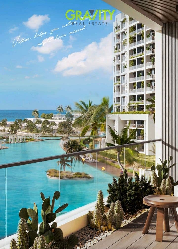 Own a 110-meter chalet in New Alamein with installments over 10 years, located within Marina 8 directly on the New Marina lake. - Bilde 4