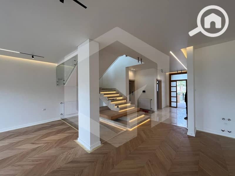 Villa for rent with Kitchen Appliances & Kitchen Cabinets & ACs in a Prime Location with Landscape View in The Estates, Sodic, El Sheikh Zayed - Widok 3