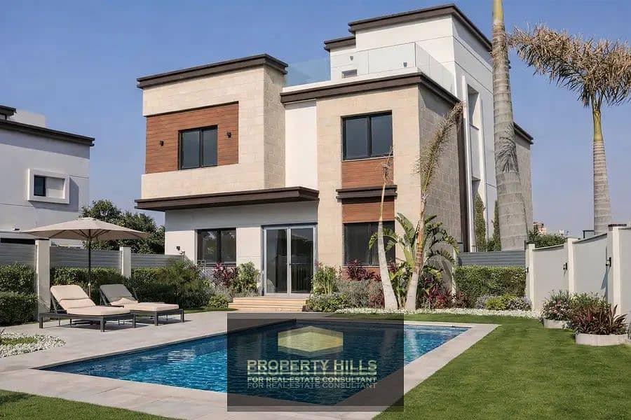 Own a villa with a private pool in Sheikh Zayed at the lowest price in the market, opposite Beverly Hills and next to Dunes. - Vaade 3
