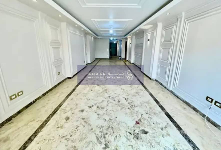 180m furnished air-conditioned Ibrahimia on Abu Qir, 3 rooms and reception, 3 corridors and 2 bathrooms, first rent in a tower. - Widok 6