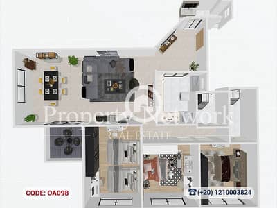 3 Bedroom Flat for Sale in Nasr City, Cairo - OA098 (1). png