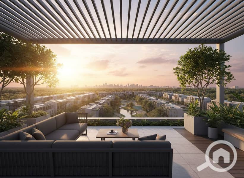 With the longest payment period in the gathering. . A 3-bedroom apartment for 8 million in the Nourish Golden Square compound with a 10-year installment plan. - Widok 3