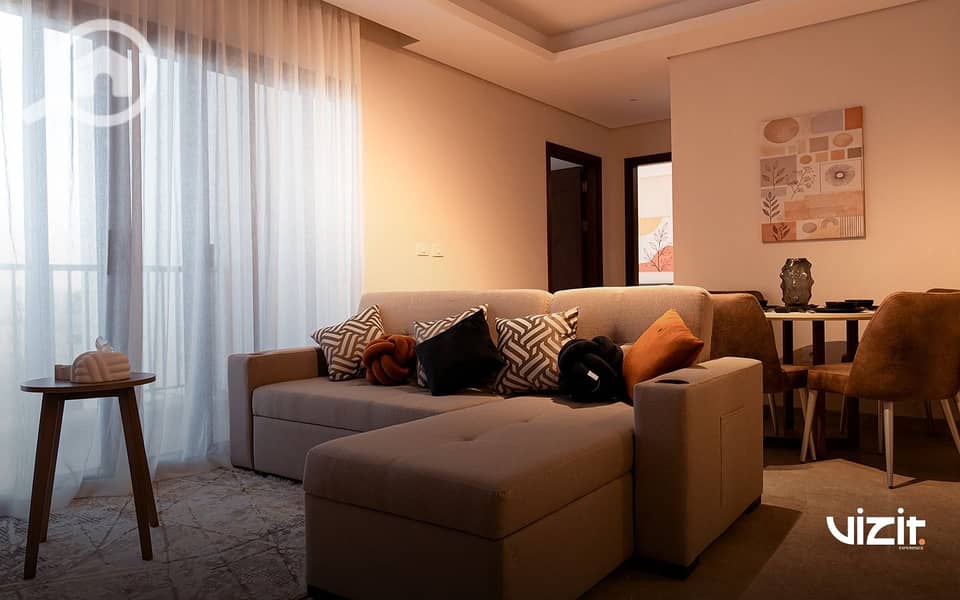 "Furnished apartment for rent in Zed Compound, Sheikh Zayed. Two bedrooms, new and comfortable. " - Widok 4