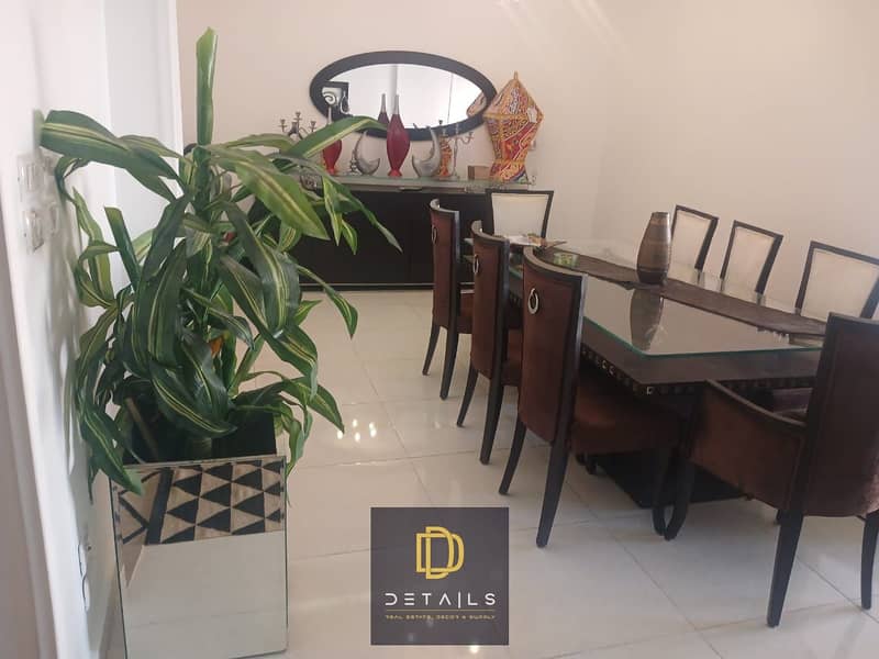 For rent in "Janna 2" Sheikh Zayed - fully furnished hotel apartment 130m (3 rooms + 2 bathrooms), fourth floor, fully furnished with the latest furniture and appliances, ready for immediate occupancy. - Mehr