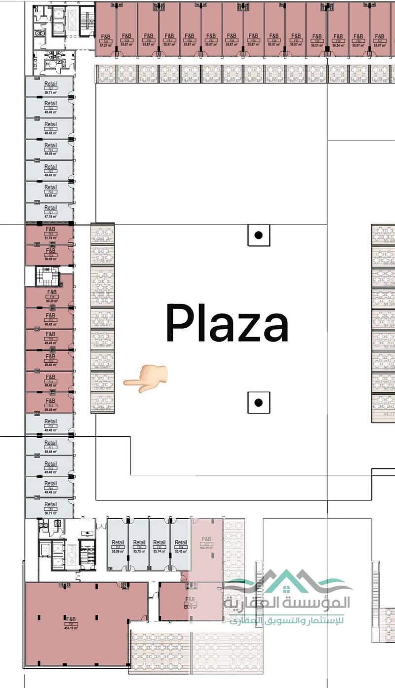 F&B unit for sale in Za-Core Mall. Own your restaurant or café in one of the strongest investment locations directly on the Dahshour link. - Ansicht 2