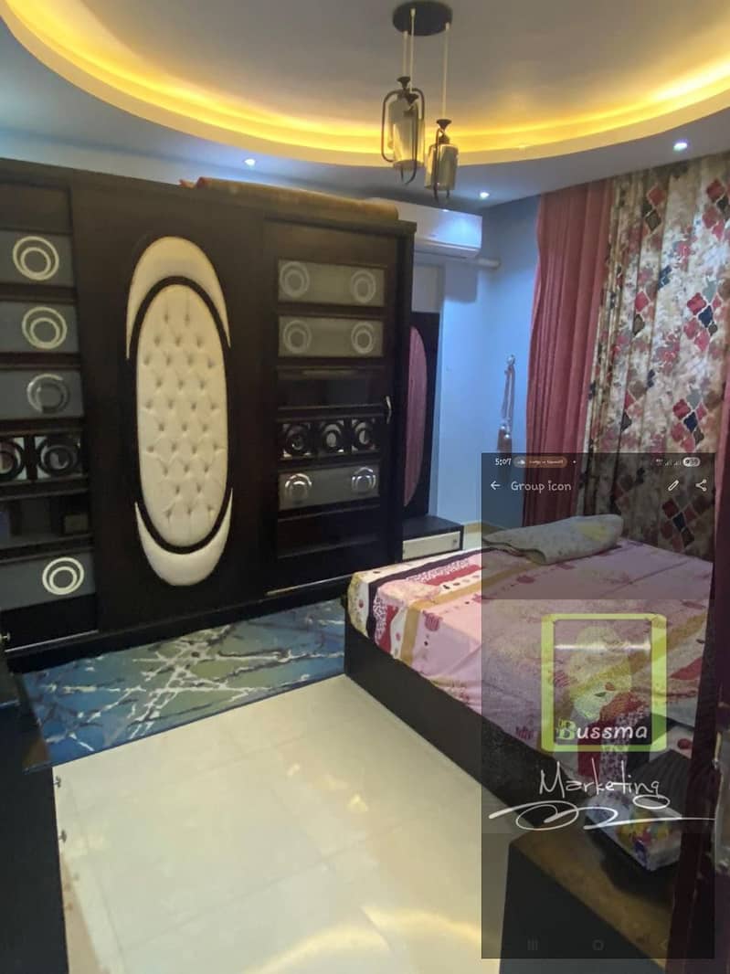 Furnished and air-conditioned apartment for rent at a bargain price in the Seventh District, Sheikh Zayed, annual contract. - Widok 3