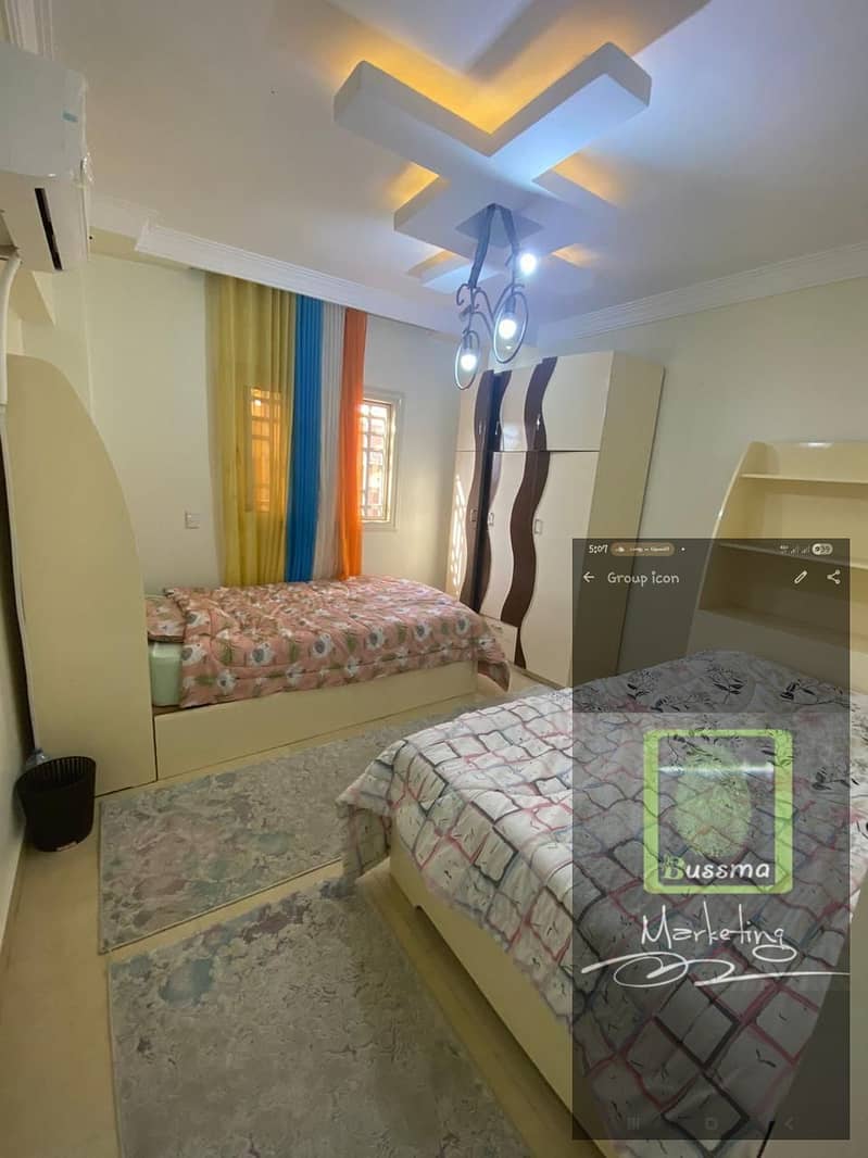 Furnished and air-conditioned apartment for rent at a bargain price in the Seventh District, Sheikh Zayed, annual contract. - Widok 4