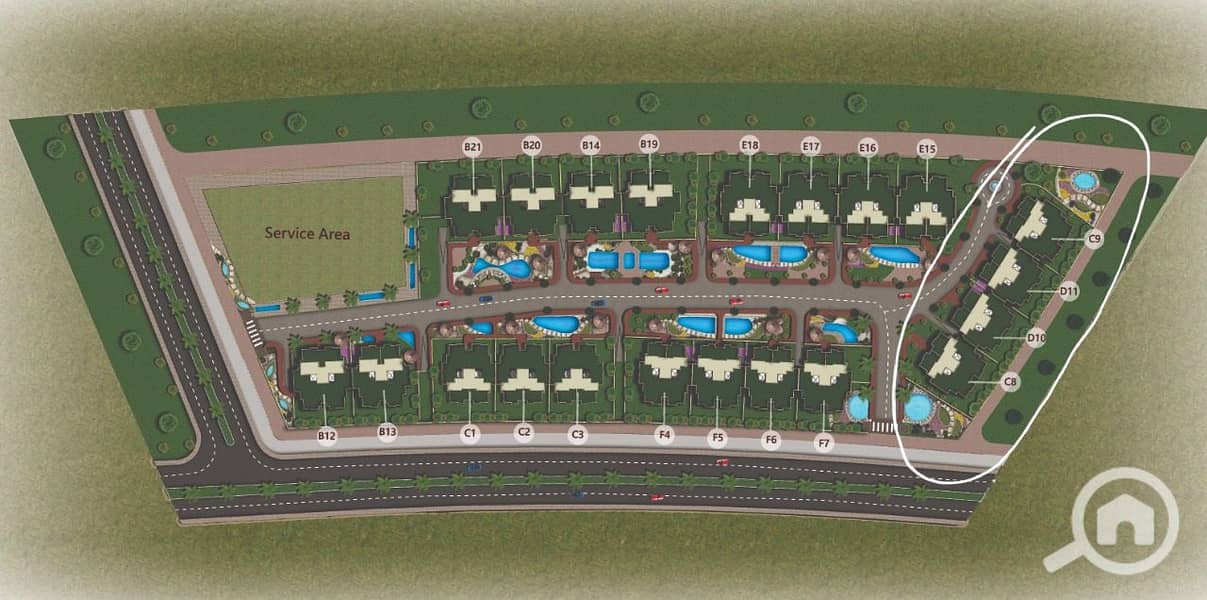 Your apartment is 170 square meters, ready for immediate delivery, sky Capital, half-finished, in the heart of R7. Cash installment over two years. Hurry to reserve your unit within the offer before the price increase. - Ansicht 5