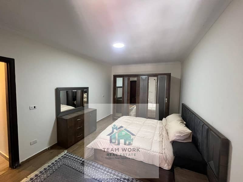 Furnished and fully air-conditioned apartment for rent in Sheikh Zayed, in Jannah 1 Compound, directly on Saudi Street, near The Gate. - Mehr