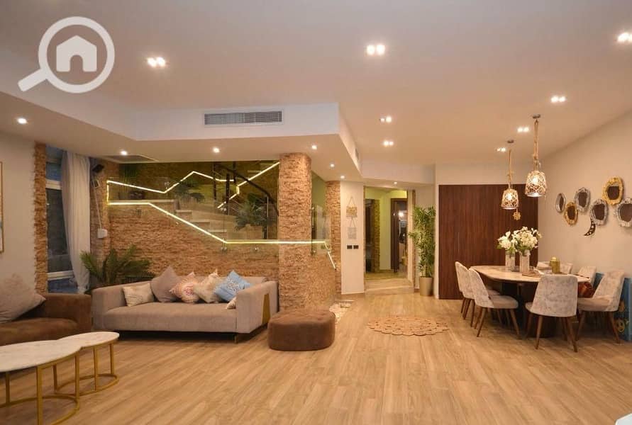 280 square meter villa, finished and available for immediate delivery in the Fifth Settlement on Tesse’in Street from الأهلي صابوور. - Widok 6