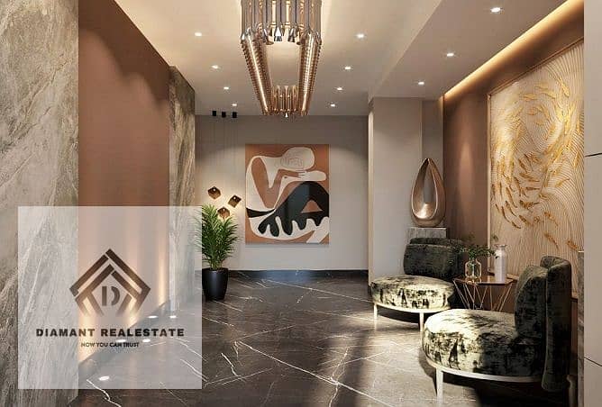 Apartment 2Bed with garden finished with kitchen and dressing room, for invesment lovers in Mostakbal City, Over 12 years, next to Haptown. - Widok 5