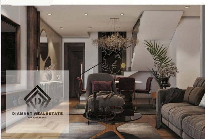 Apartment 2Bed with garden finished with kitchen and dressing room, for invesment lovers in Mostakbal City, Over 12 years, next to Haptown. - Widok 6