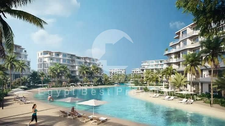 CHALET FOR SALE OVERLOOKING LAGOON_ ONLY 5% DP IN SEASHORE RAS EL HEKMA NORTH COAST - Więcej