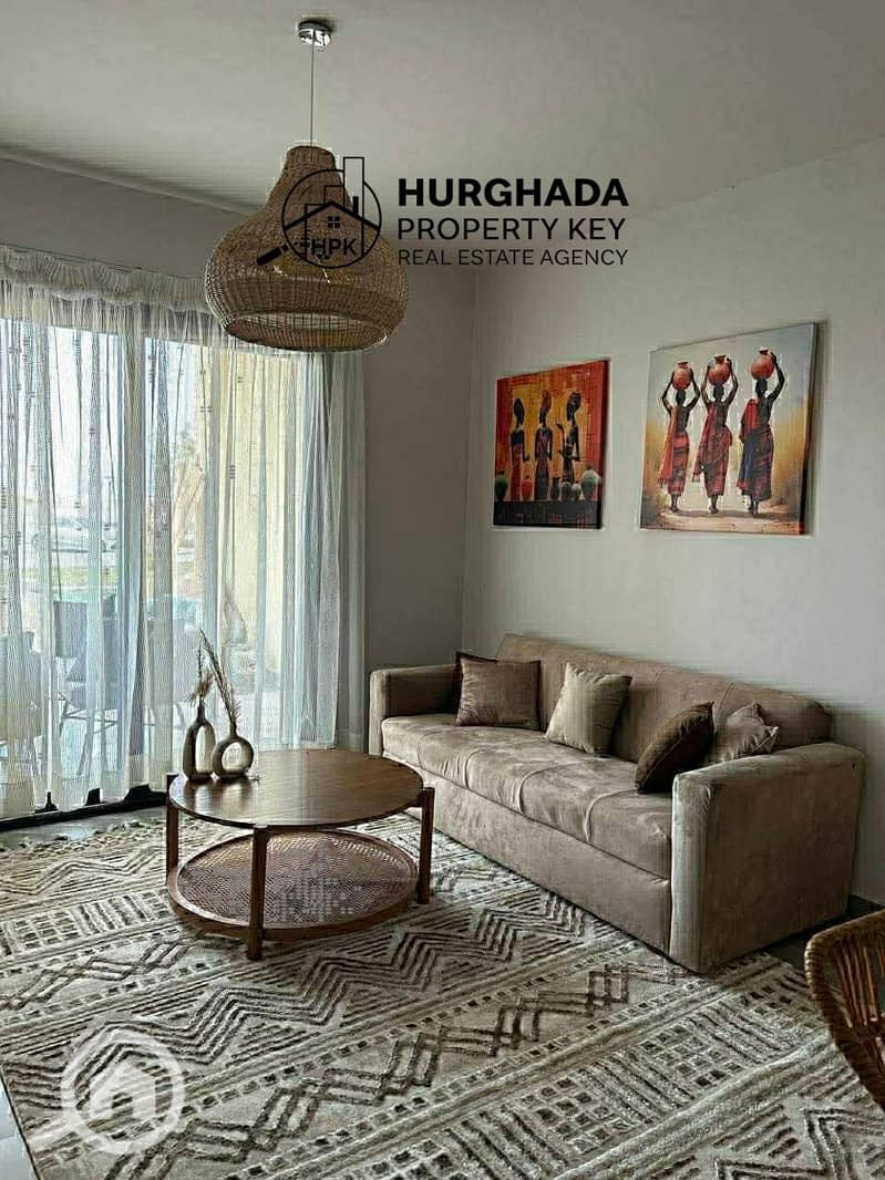 Fully Furnished 2-Bedroom Apartment with Private Garden in Makadi Heights-Hurghada - Ansicht 2