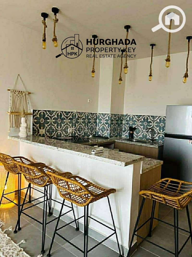 Fully Furnished 2-Bedroom Apartment with Private Garden in Makadi Heights-Hurghada - Ansicht 5