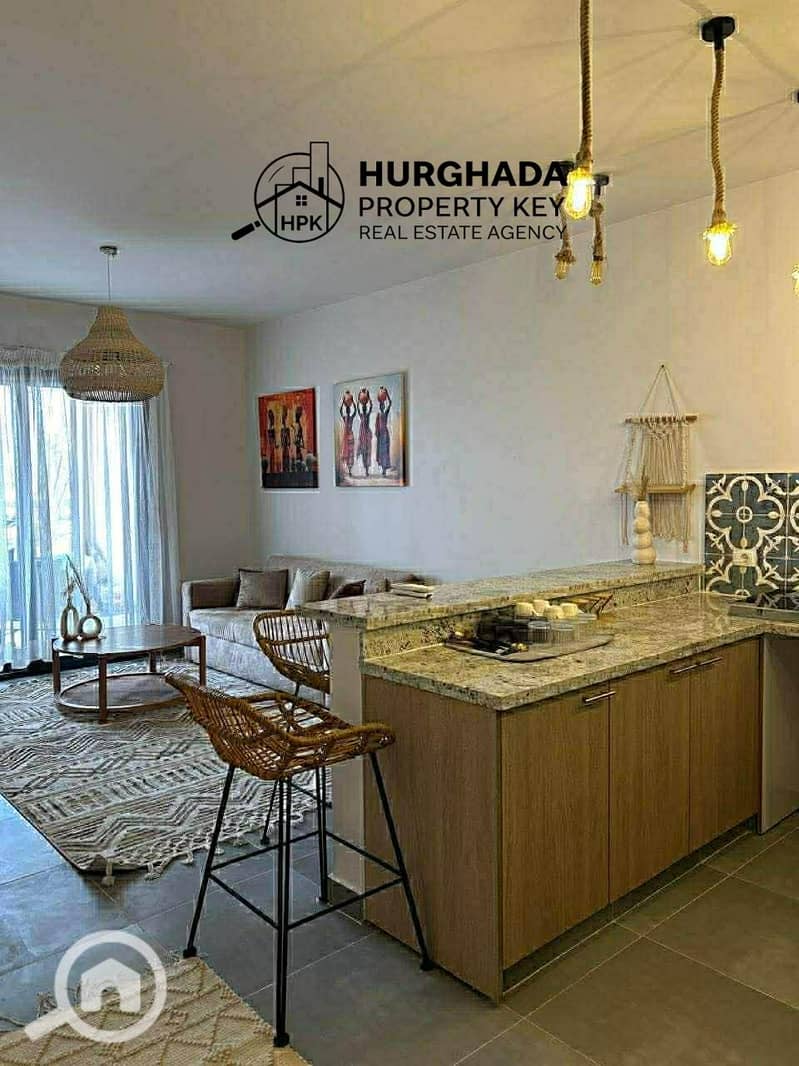 Fully Furnished 2-Bedroom Apartment with Private Garden in Makadi Heights-Hurghada - Mehr