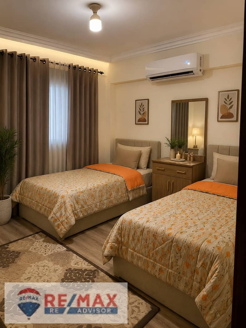 Furnished apartment for rent, fully furnished hotel standards in Jannah 2 Compound – Sheikh Zayed City - Więcej