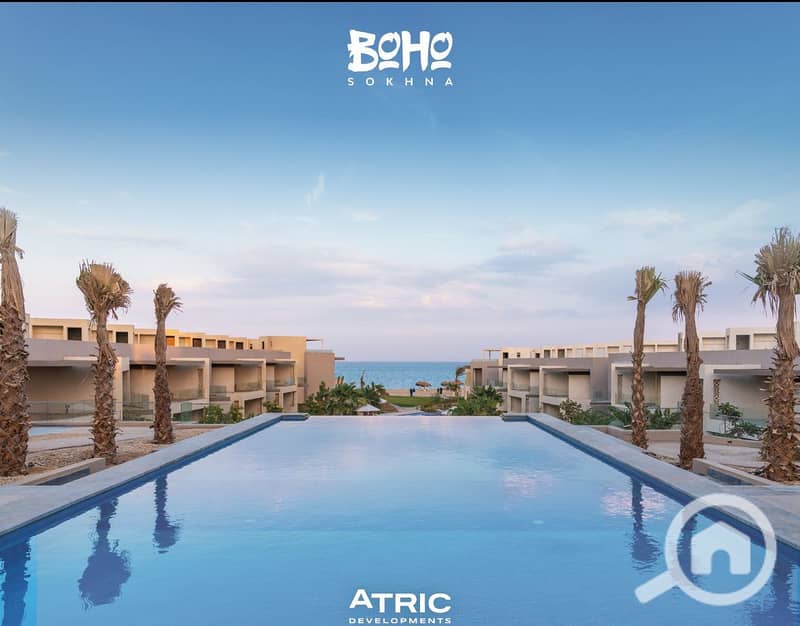 Seize the opportunity for a fully finished chalet with sea view for immediate sale with a 10% down payment in the finest resort in Ain Sokhna. - Widok 3