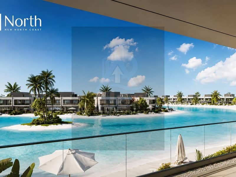 Fully furnished chalet for sale in Q North Sidi Abdel Rahman with a view of Crystal Lagoon - Ansicht 3
