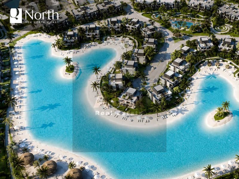 Fully furnished chalet for sale in Q North Sidi Abdel Rahman with a view of Crystal Lagoon - Ansicht 4