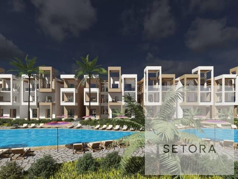 Ultra-super-lux finished chalet, first floor (bedroom, bathroom, reception), fully serviced resort, beachfront location. Sandy beach. - Widok 4