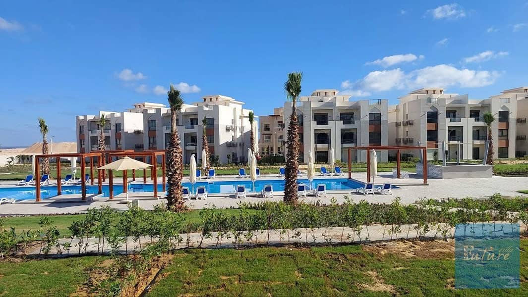 Chalet for Sale in GAIA Ras El Hekma – 54 sqm, stunning sea and pool view, prime location, and the lowest-priced chalet currently available in GAIA. - Widok 2