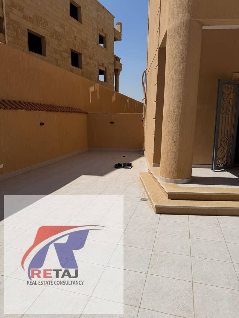 Apartment for rent, 220 square meters, in a villa area in New Cairo, raised ground floor with a private garden. New lease, super deluxe finishing, in - Widok 6