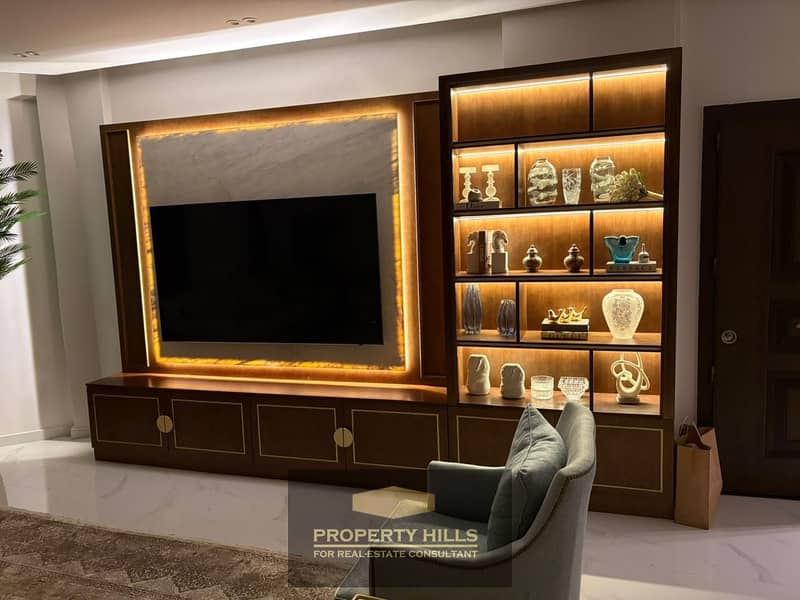 For sale, a 230 sqm apartment in a compound on Al Bustan main street, ultra super lux finished. - View 3