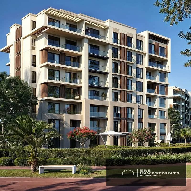 Apartment for sale fully finished with view Panorama on Landscape at City Gate Compound New Cairo - Więcej