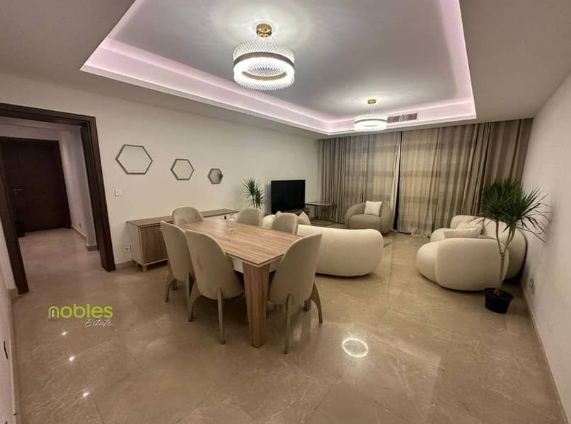 Apt with private garden ,Furnished, ready to move and in a prime location In Aura Compound Cairo Festival, 5th Settlement, New Cairo - Ansicht 3