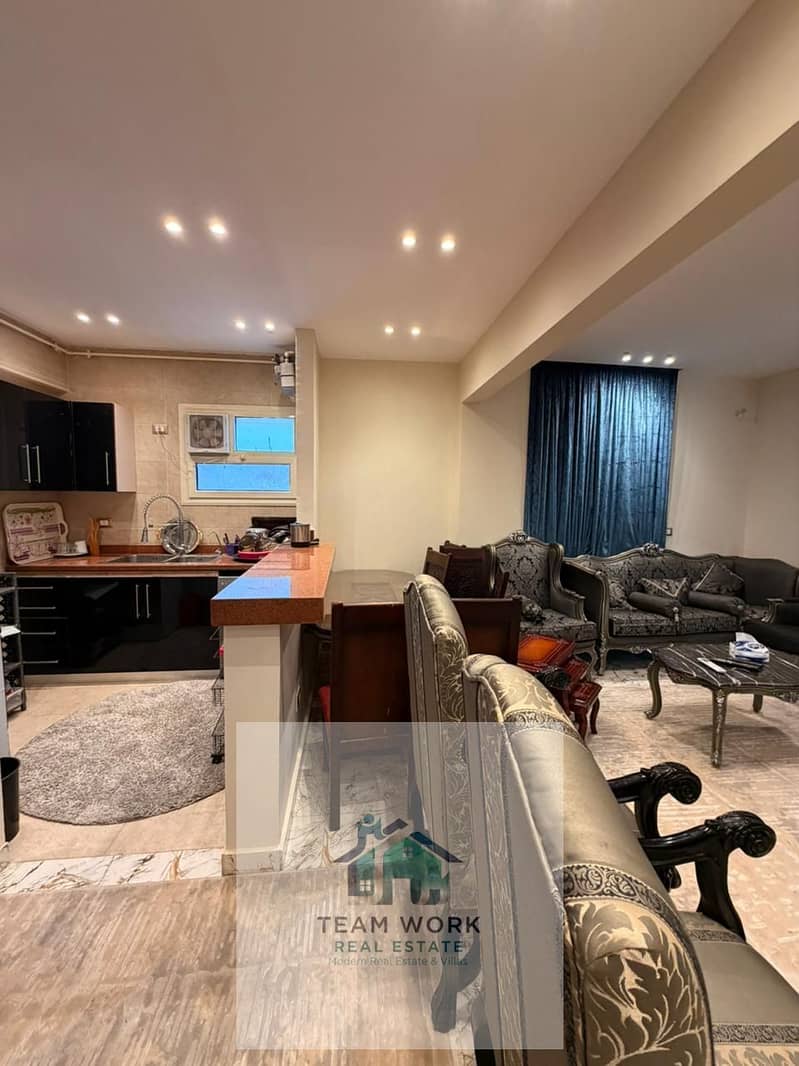 Furnished apartment for rent in Sheikh Zayed, Zayed Heights Compound, first occupancy, air-conditioned, at a very bargain price. - Widok 2