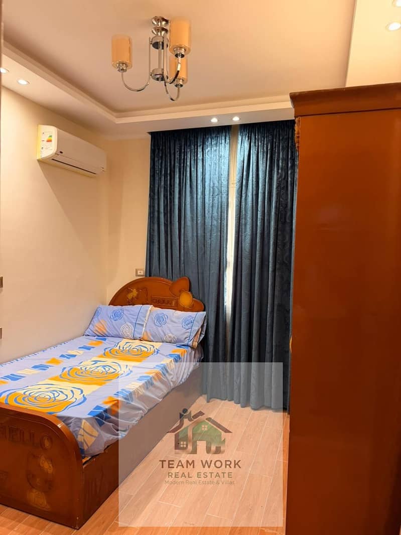 Furnished apartment for rent in Sheikh Zayed, Zayed Heights Compound, first occupancy, air-conditioned, at a very bargain price. - Widok 6