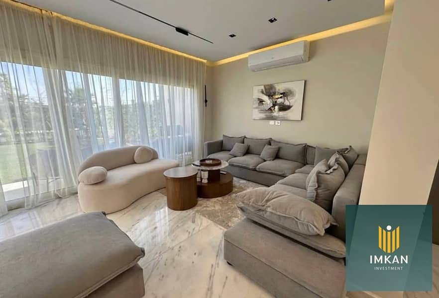 For immediate occupancy in Fifth Settlement, a 3-bedroom apartment for sale in Al Patio Oro Compound with a down payment of 1 million and ultra-super- - Widok 2