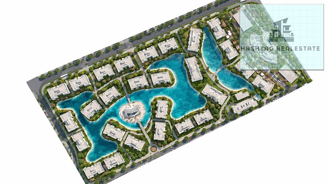 شقة برانديد من المراسيم MAReSidenÇ مشغلة من قبل روتانا 35 فدان G+3 بصمة 20% كاملة التشطيب والأثاث lagoons 16,000 م² – pohled 6