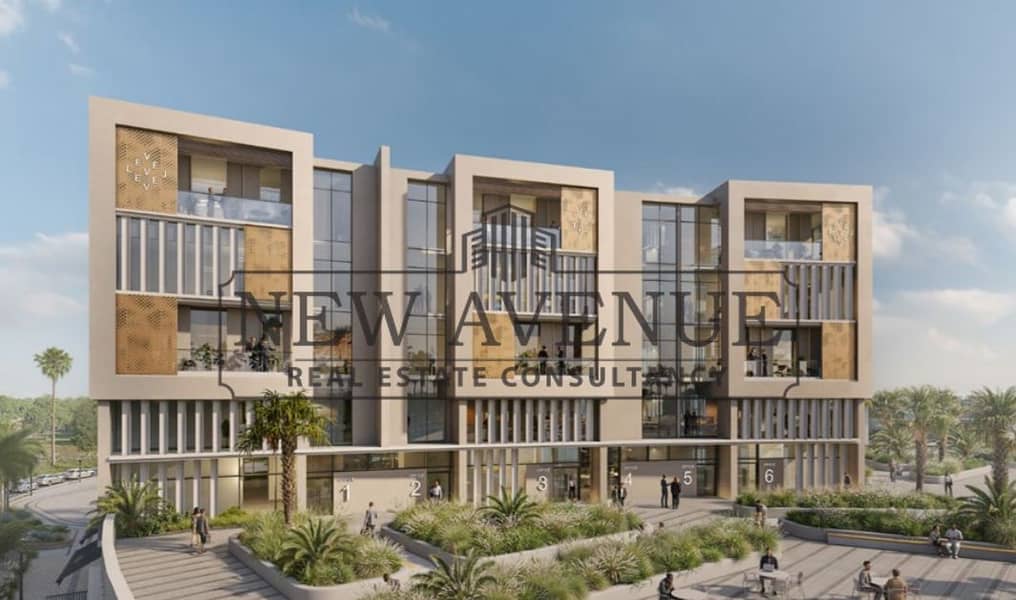 192 m Core & Shell Office for Sale in Level Business District City Gate New Cairo by Qatari Diar, Prime Frontage on Bin Zayed Road – pohled 4