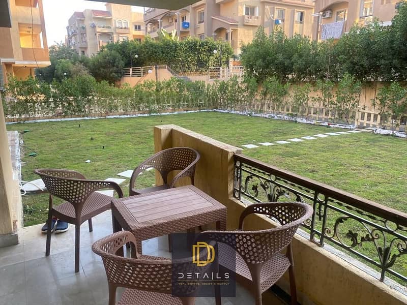 Ground-floor apartment with a private garden for rent at the best price, fully furnished with hotel-style furnishings, in Al Khamayel, Sheikh Zayed. - Widok 2