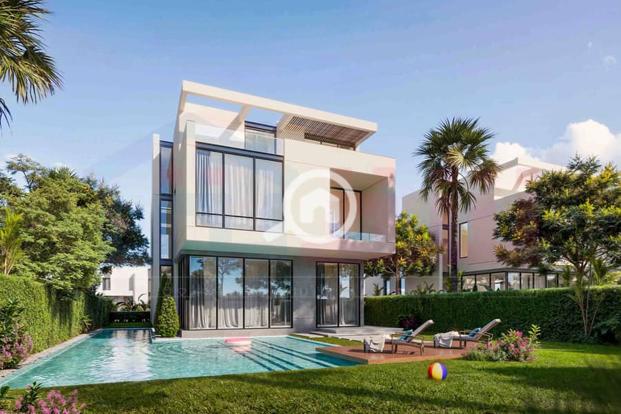 Twin House Villa for Sale (402 sq m built area + 160 sq m garden) New Borg El Arab - Malaz Compound - Widok 3