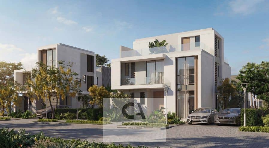 Townhouse for sale in El Patio Jade compound in New Administrative Capital next to La Vista City with a 5% down payment and installments over 8 years - Mehr